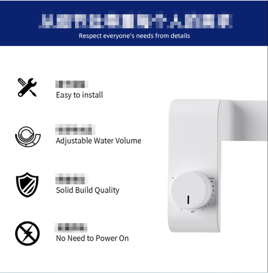The Fresh Wash™ Non-Electric Dual-Nozzle Bidet
