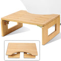 Foldable Bamboo Bathroom Footstool